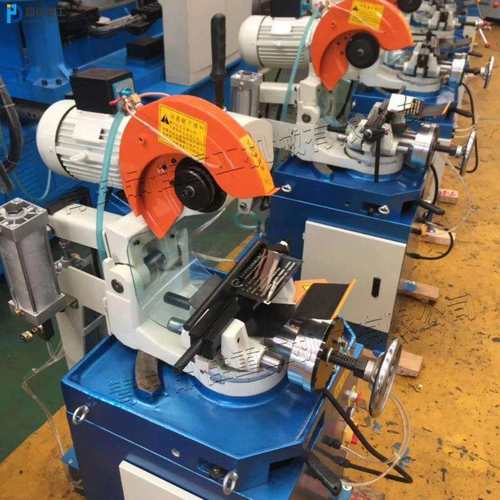 2.2KW立式气动切管机铁管衬塑管快速切割机圆锯片管材下料机