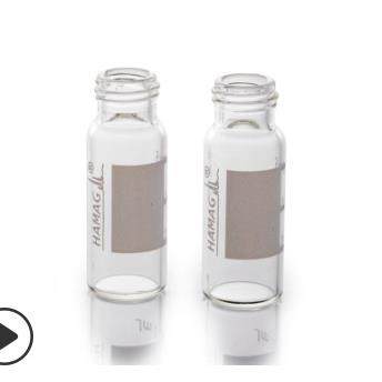 1.5ml2ml透明螺纹进样瓶样品瓶带书写优级料哈迈100个/盒