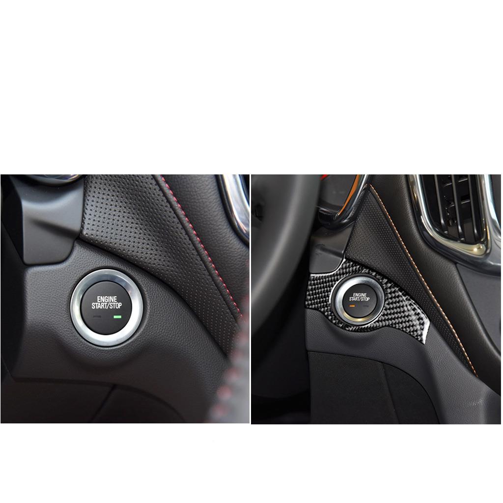 适用雪佛兰界者rRRX-CHEV点火开关一s键探启动圈碳纤维贴汽车装饰