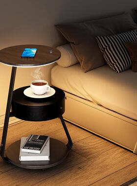 创意卧室地灯无线充客厅置电物落架茶几灯设感75796计沙发旁床头