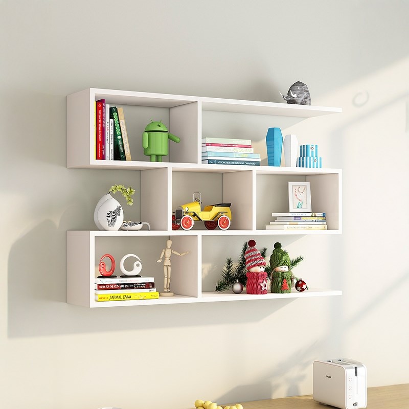 实木墙上卧室收纳l架置物架壁挂餐厅墙面装饰吊柜墙壁储物柜书架