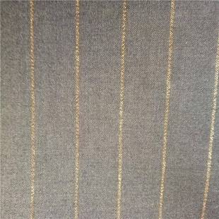 供应公分TR条纹装 面料金色条HQT0311纹宽布西服套马甲礼2服面料现