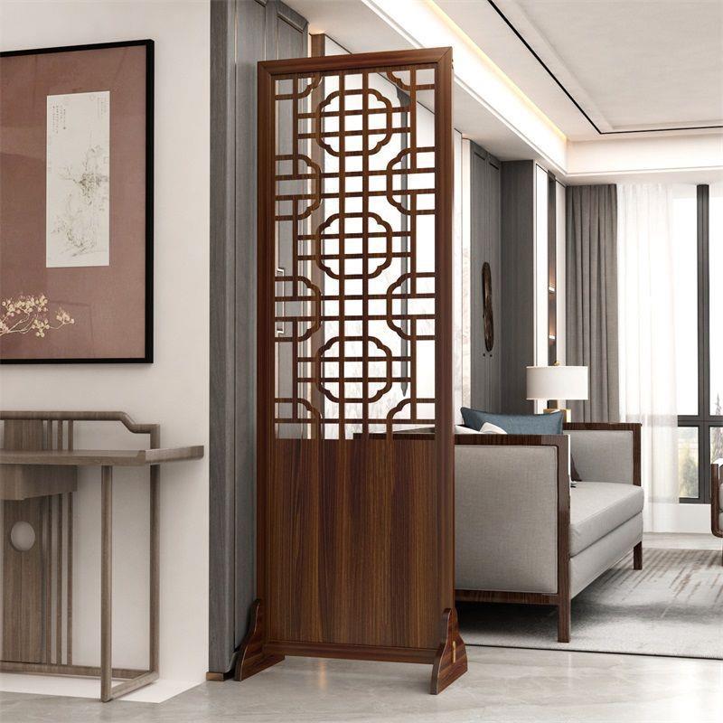 国新中式入屏分AL0049风隔断客厅折叠移动实木中风户卧室镂空屏障