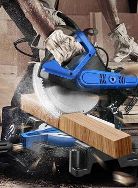 厂家功能5割锯铝机高精度铝合金切机4FUO度角铝材木材斜切多锯铝