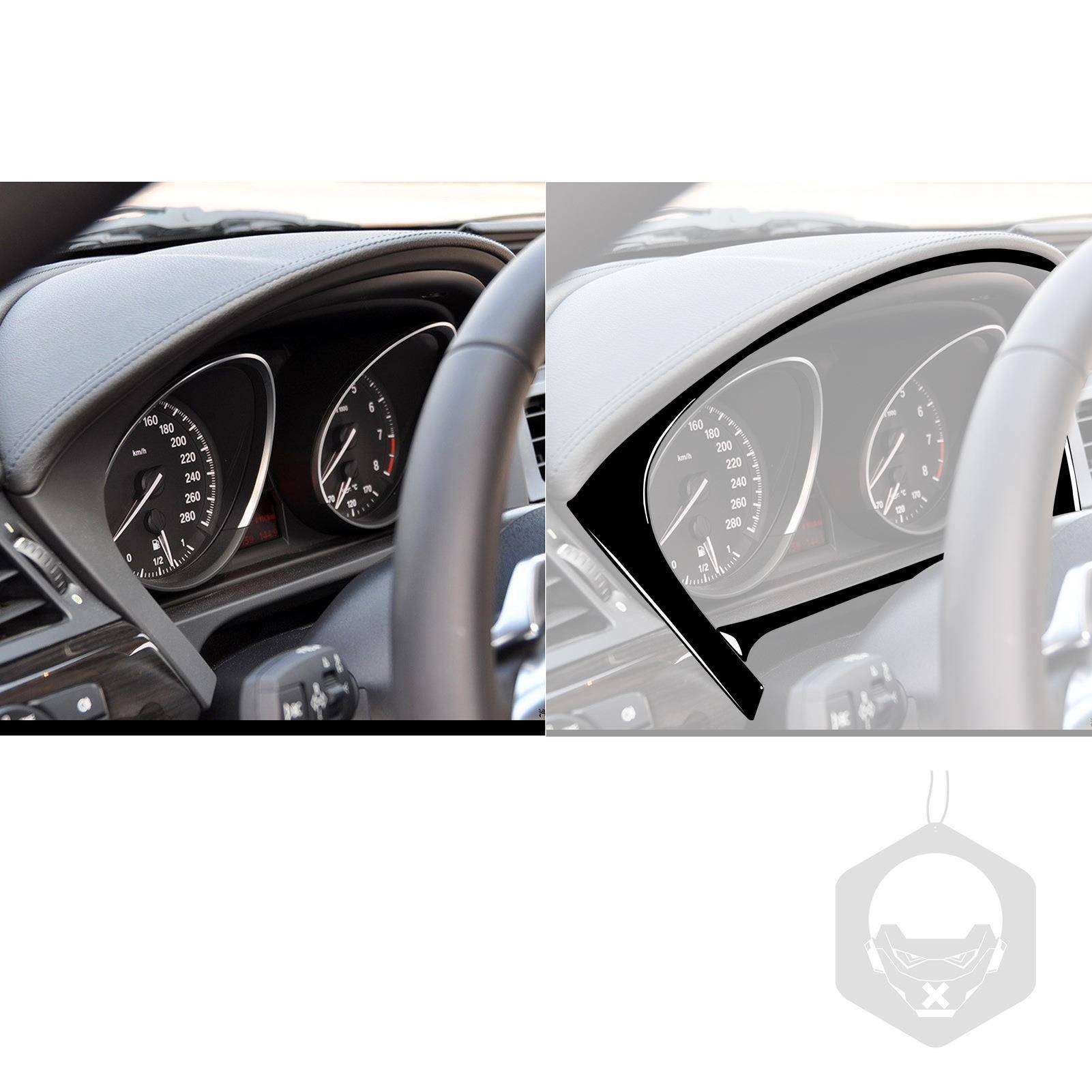 001适用于200-2琴016宝速马9Z4E89度计面板钢黑汽车内饰改装饰配