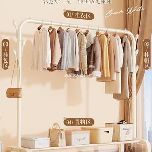 简易晾衣架落杆地卧挂衣架室内衣阳台家用晒衣室FNW服架宿舍凉衣