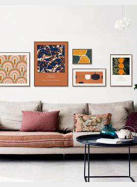 秋日黄昏沙发背QB202012墙面装餐饰景画客厅厅轻奢简挂约现代北欧
