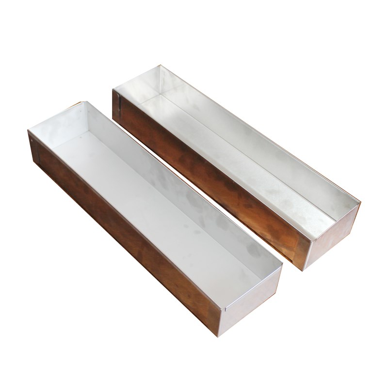 提拉米苏盒子模具不锈钢拆卸蛋糕托盘长方形糕点S容器网红烘焙工