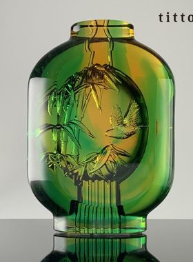 tittot琉园新中式琉璃工艺品桌面摆件 一路高升 朋友生日乔迁礼物