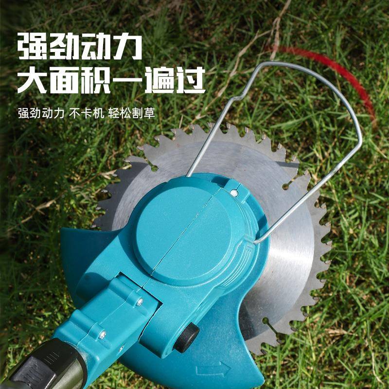 跨境锂电割草机便式打草电DJJ动割草机携家用多功能草机机现除货