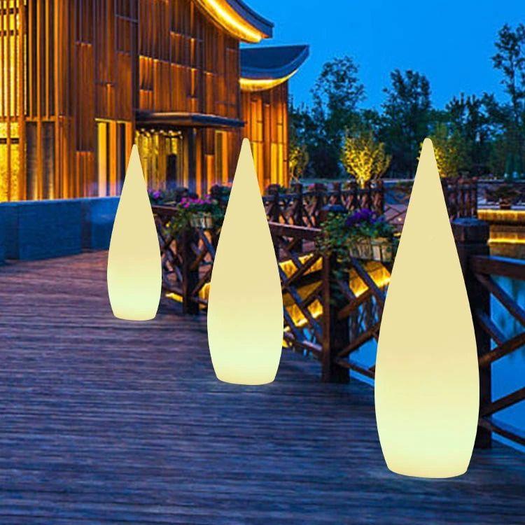 太阳能水滴户外营地户外水滴露营园灯坪花庭院网红落地灯草灯灯室