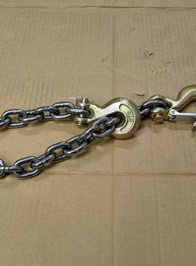 带钢铁的链吊钩锰起链条羊重角抓钩叉车吊47393车捆绑吊链滑钩钢