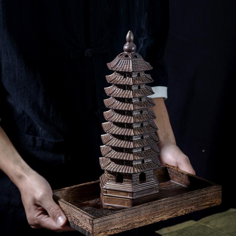 陶瓷文昌塔摆业件客厅办公室摆设礼开乔迁品求升学求YDF职工厂