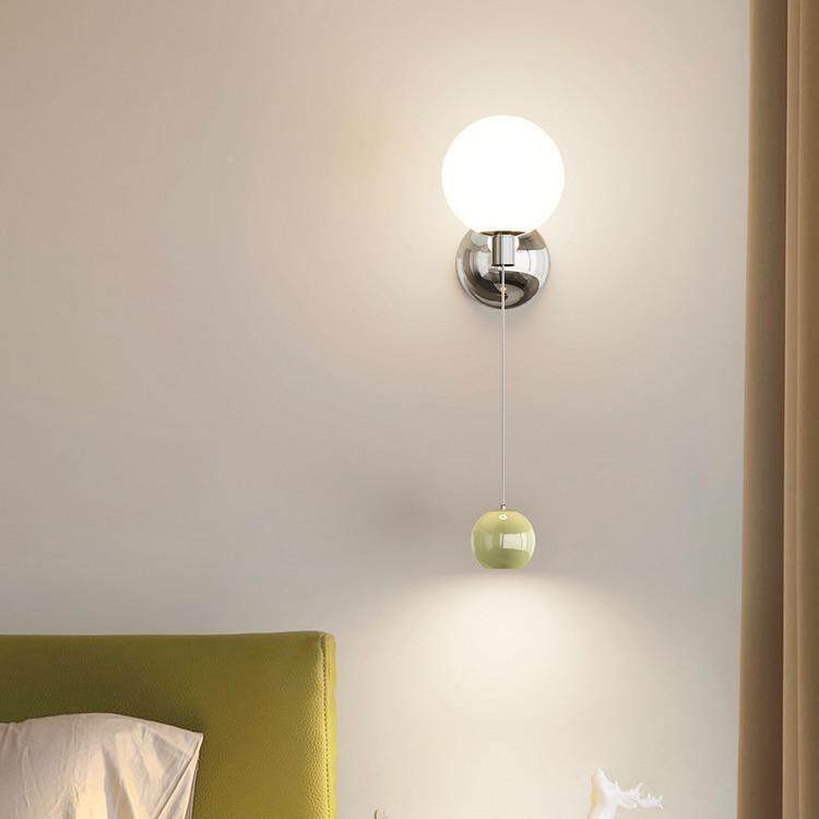 奶油风卧室头小吊灯法式创意线网红58557南瓜床普瑞温全光谱护眼