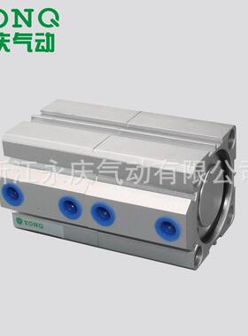 0厂家薄型气缸SD386AT8/100X3X30程可行调复动0气缸