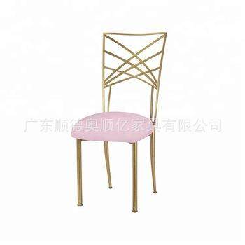 厂家销不锈钢椅餐背椅现代简约镀钛AMD金皮餐椅宴会直靠雕花