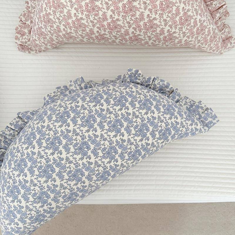 i枕ns风韩系可90801爱碎饺半圆抱枕花儿童房床头子靠枕头安抚枕可