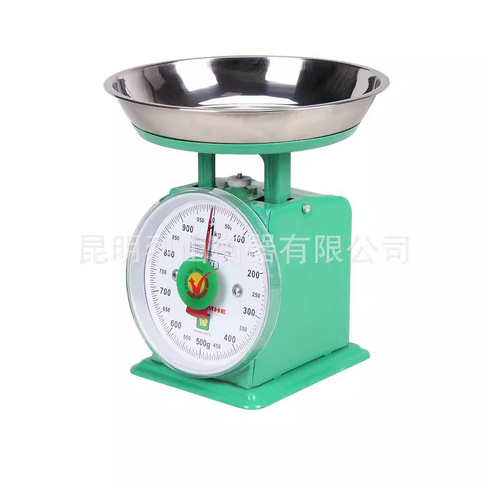 1公家用小型台称物食托盘秤老式带机械秤商用斤弹簧RH-1k度盘秤1g