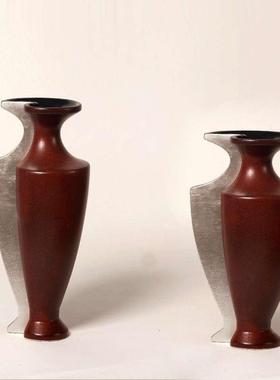 新中式客厅摆花件瓷花陶瓶餐桌氛装围装CH-Z0969饰品布置软陶罐器