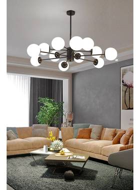 北欧灯具客s厅大气简约现代D1020风格餐用卧室厅in网红分子魔家豆