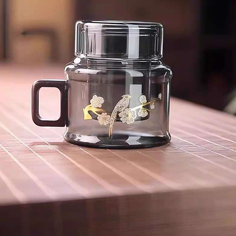 耐热玻璃墩墩壶迷你墩墩杯三件杯茶壶水壶家用迷你加热咖啡杯