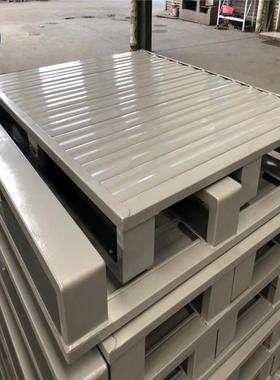 湖北厂销仓可库二面进叉金面钢KGC属铁叉盘定单加强型物流托盘平