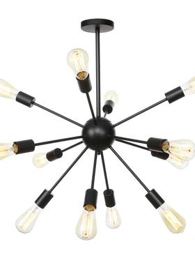 美式复D1090-D1古多头简约个阳性卫星灯餐厅饭吊店道楼梯过台装饰