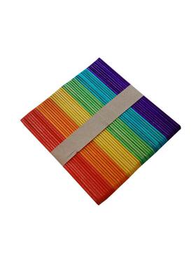 彩色114*Y114100*2创意手工棒模型料冰棒DI材Y彩色原1色雪糕棒圆