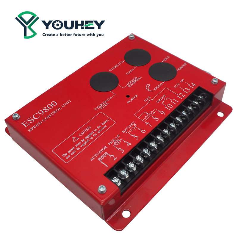 ESC9800 调速板电子12V/24V传感器电磁转速控制器柴油发电机组