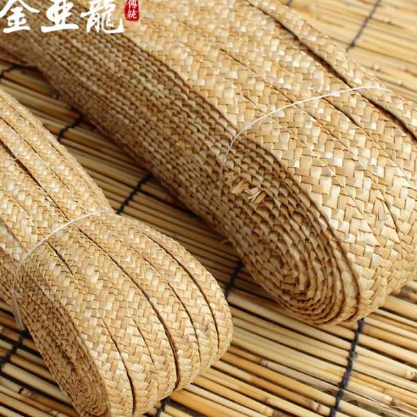 源头 麦草辫草编工艺品 原料麦草麦秸辫七股辫草辫箱包原材料