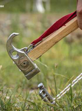 CAMPINGMOON露营起钉锤榔头敲打地钉帐篷钉户外不锈钢角蝰营锤