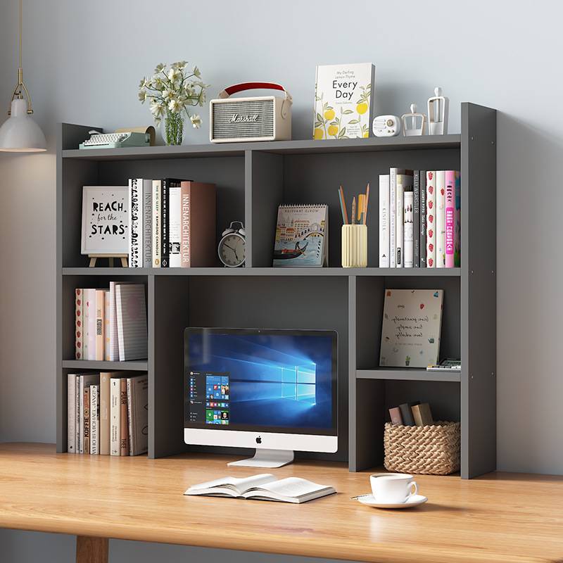 9U简易多功能桌面显示器架多层学生电脑置物架收纳架宿舍书柜储物