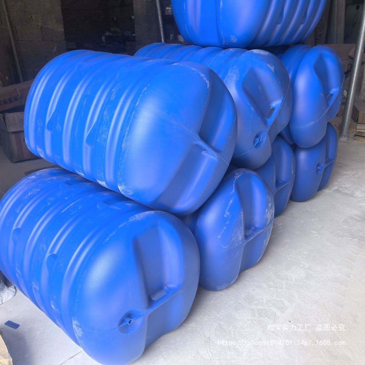 塑料浮筒水上平台网箱养殖浮球浮桥栈道水面漂浮塑料桶浮桶摩托艇