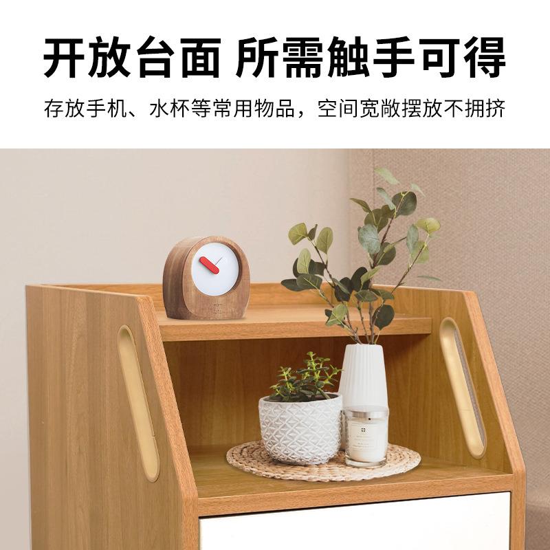 实1木家具多层柜板床头柜公寓柜卧人室储物老迷你家用收纳极简风