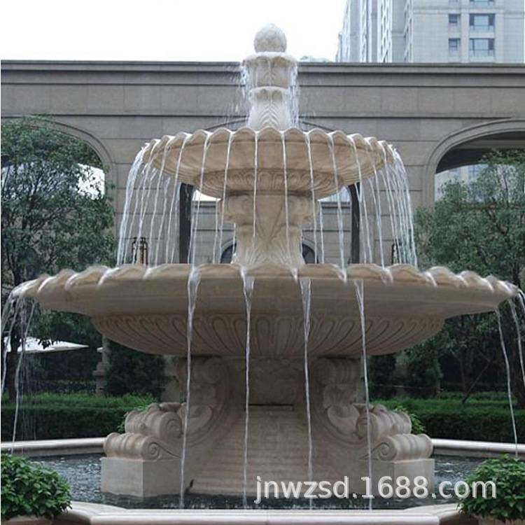 庭院石造流水盆景图集 花岗岩石质喷水景观雕塑价格