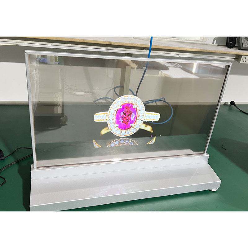 透明屏厂家 全息互动广告机 液晶显示屏 带底座 30寸OLED透明屏