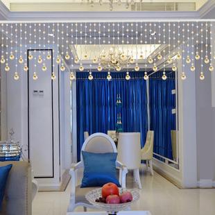 珠帘水晶隔断帘客厅挂帘门帘珠子装饰吊饰串珠链卫生间免打孔新款