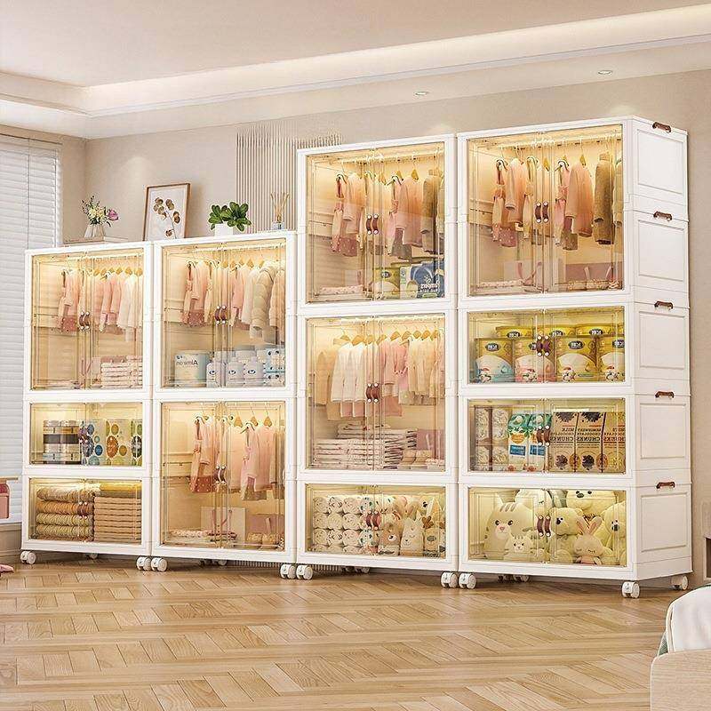 免安装宝宝衣柜儿童衣服整理箱婴儿小衣橱塑料家用简易收纳储物柜,收纳整理,衣物收纳柜/简易衣橱,淘宝优惠券,粉丝福利购,淘宝优惠卷
