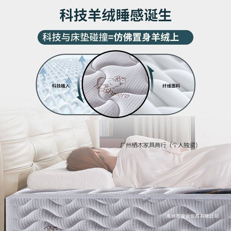 席梦思床垫家用软硬两用厚双人.米.出租房经济型弹簧床垫