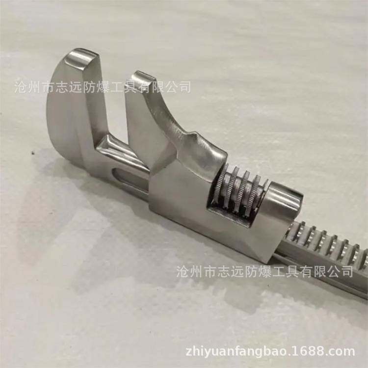 SS304猴式不锈钢扳手汽车扳手大开口宽度汽车扳手无磁型扳手
