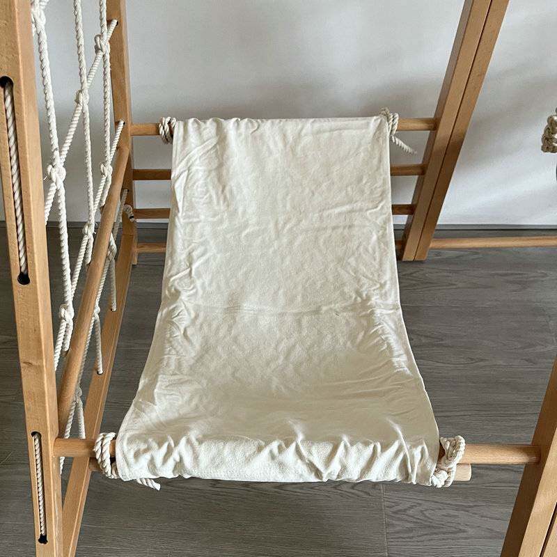 儿童攀爬架用布艺吊床秋千吊床纱洗棉布不缩水不起皱摇篮配件