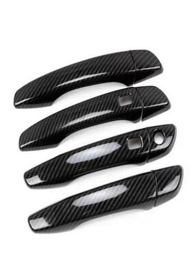 适用雪铁龙CitroenC4Cactus14-19款拉手车门外把手碳纤纹装饰