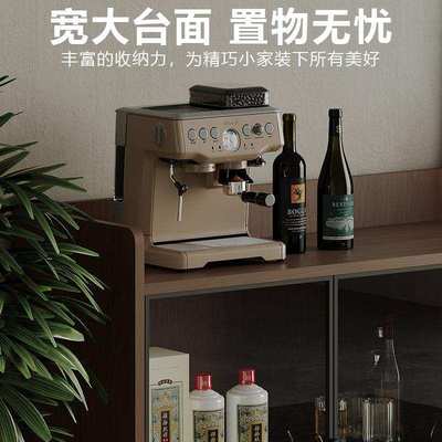 中式实木酒柜展示柜家用客厅储物柜子收纳柜玻璃柜置物架矮柜边柜