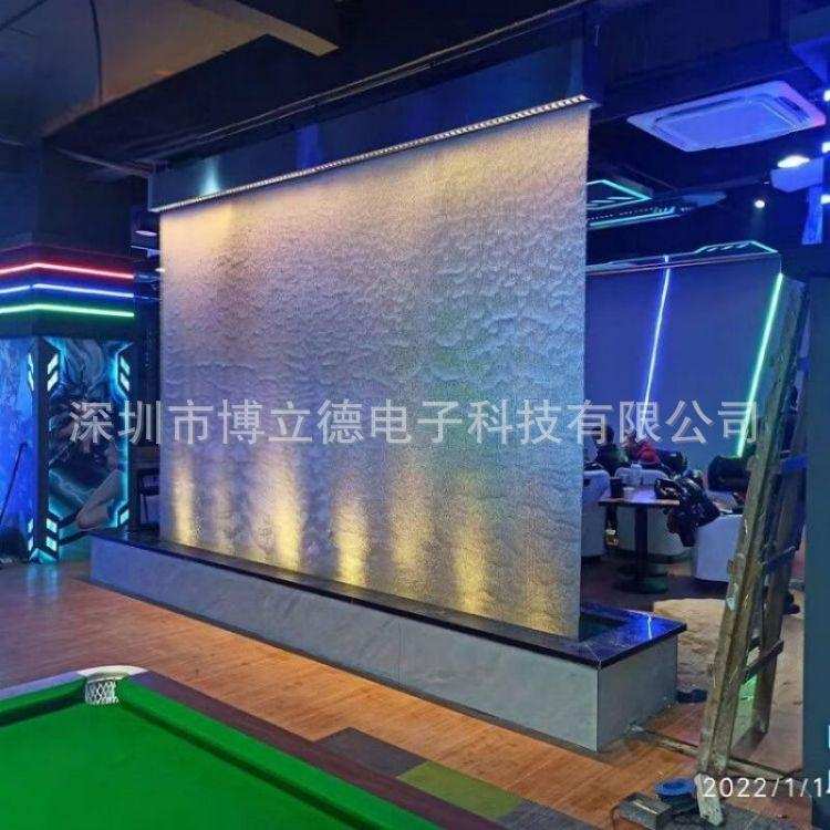 室内隔断屏风摆件金属网钢网水幕创意景观喷泉流水水景水幕墙
