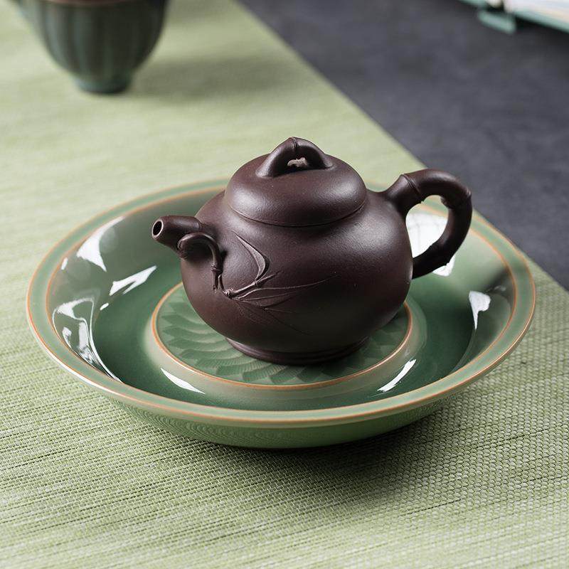 空山新创意龙工泉瓷手茶壶托茶承青雨无品牌/陶瓷干泡茶台功夫茶,五金/工具,其它工具,淘宝优惠券,粉丝福利购,淘宝优惠卷