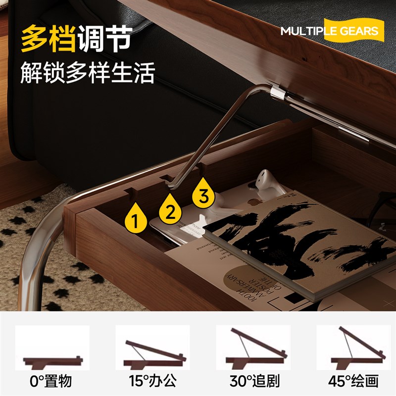 实木沙发边几可移动床边桌子w带轮侧边柜家用客厅小户型c形小茶几