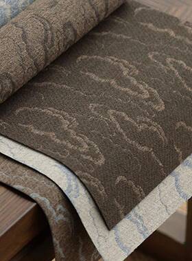 日式席防棉麻布桌桌旗中式茶台茶布艺茶F96S595H桌垫禅意茶盘垫水