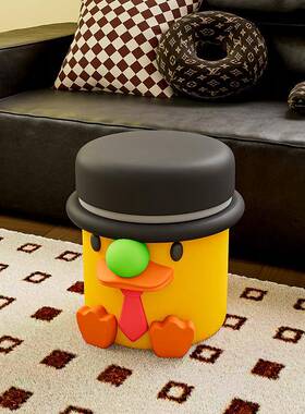 贝汉美可爱艺鸭术凳小黄20250331换鞋厅茶几收纳卧室床客头柜新房