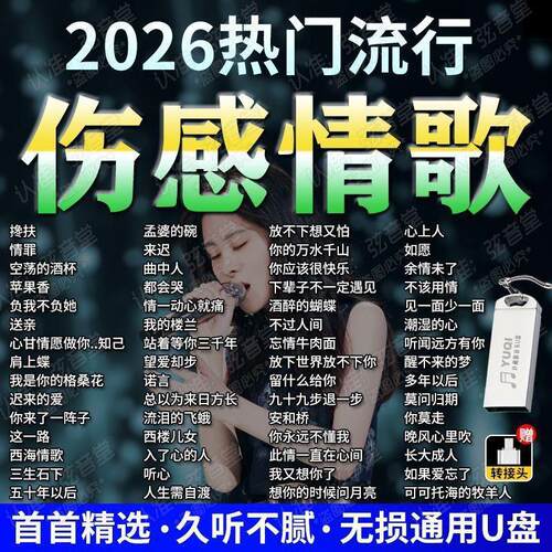 网络伤感情歌2026车载音