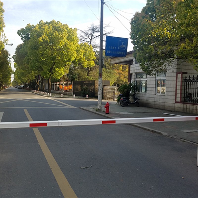 道闸伸缩杆停车场拦车杆6米伸缩杆85*45H 100*50小区挡车杆道闸杆